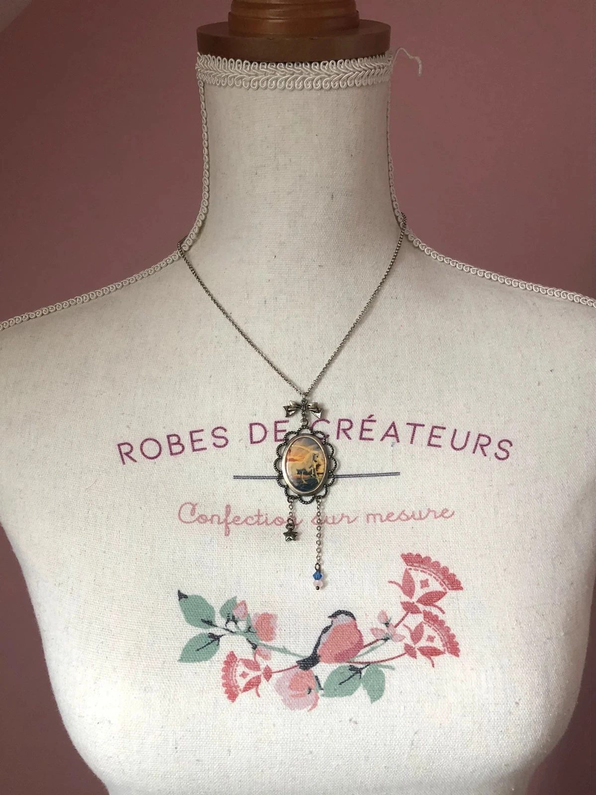 Unicorn medallion necklace Les Bijoux Acidulés – photo 2